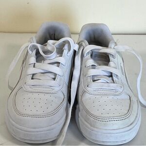 Puma Kids' White Leather Casual Sneakers Classic‎ Style Shoes - Size 1c